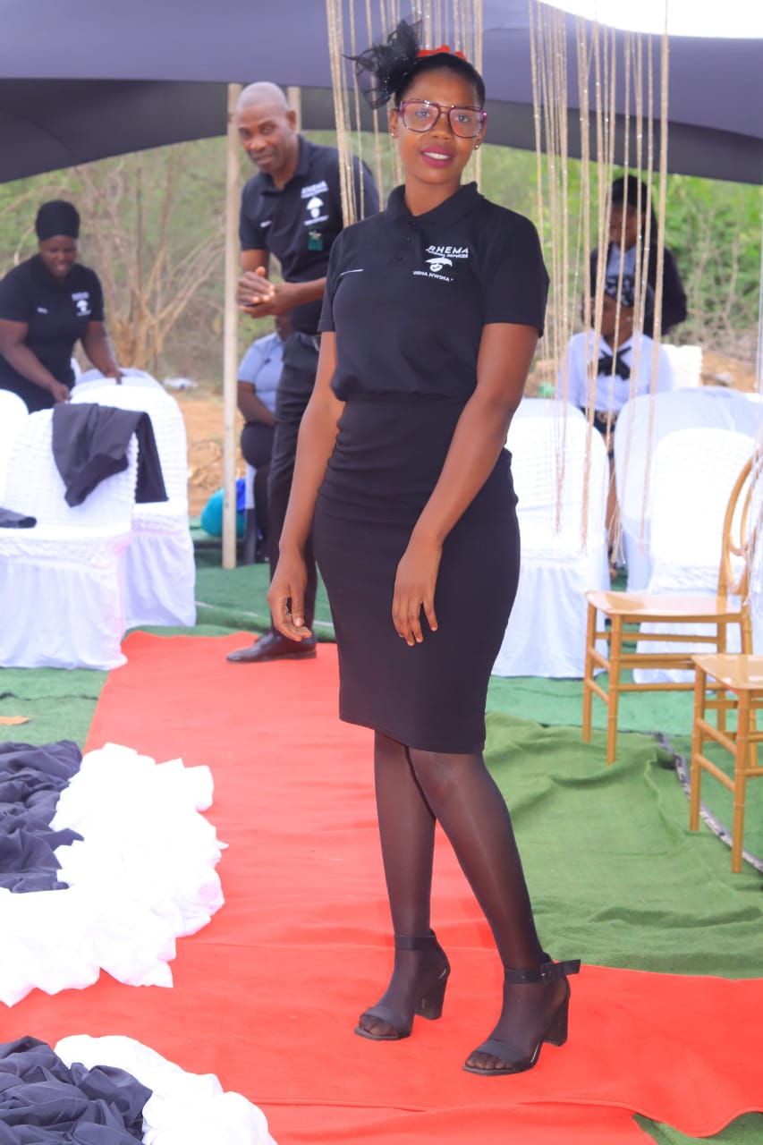 Funeral service team in formal presentation